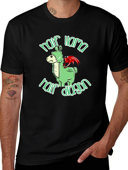 Half Llama Half Dragon Graphic T-Shirt