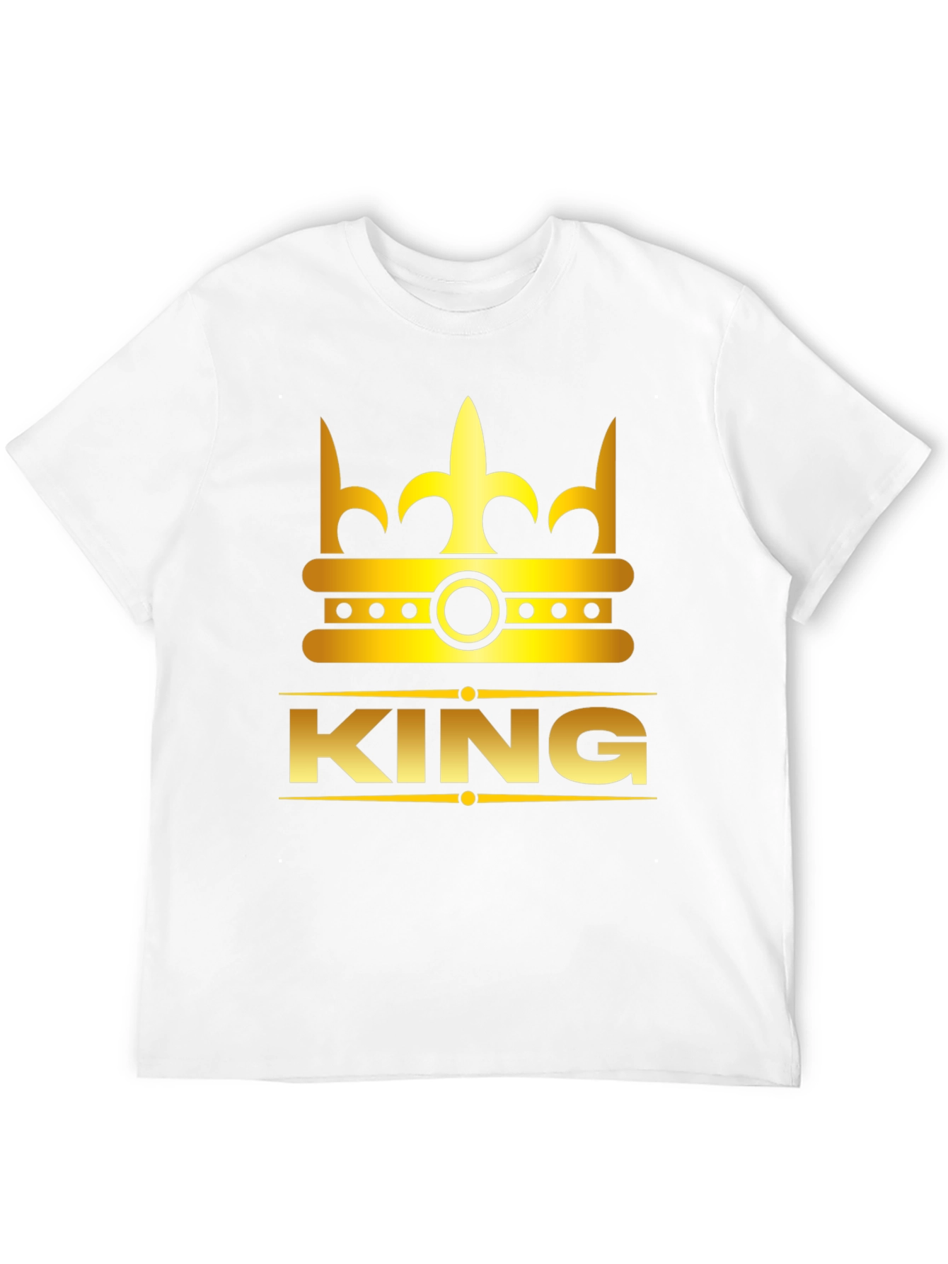 King Crown Graphic Print T-Shirt - Black