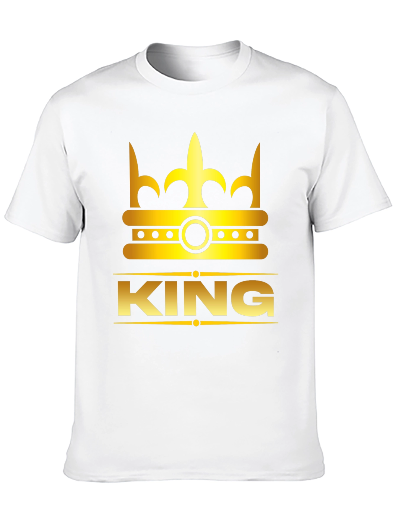 King Crown Graphic Print T-Shirt - Black