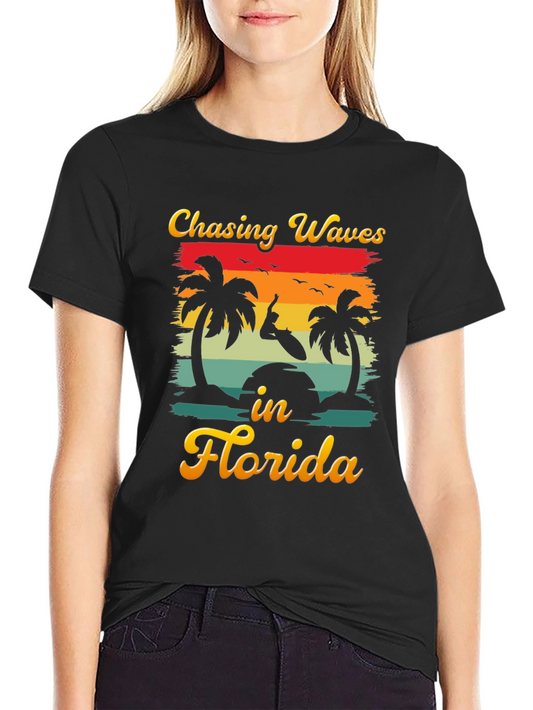 Chasing Waves in Florida Graphic T-Shirt