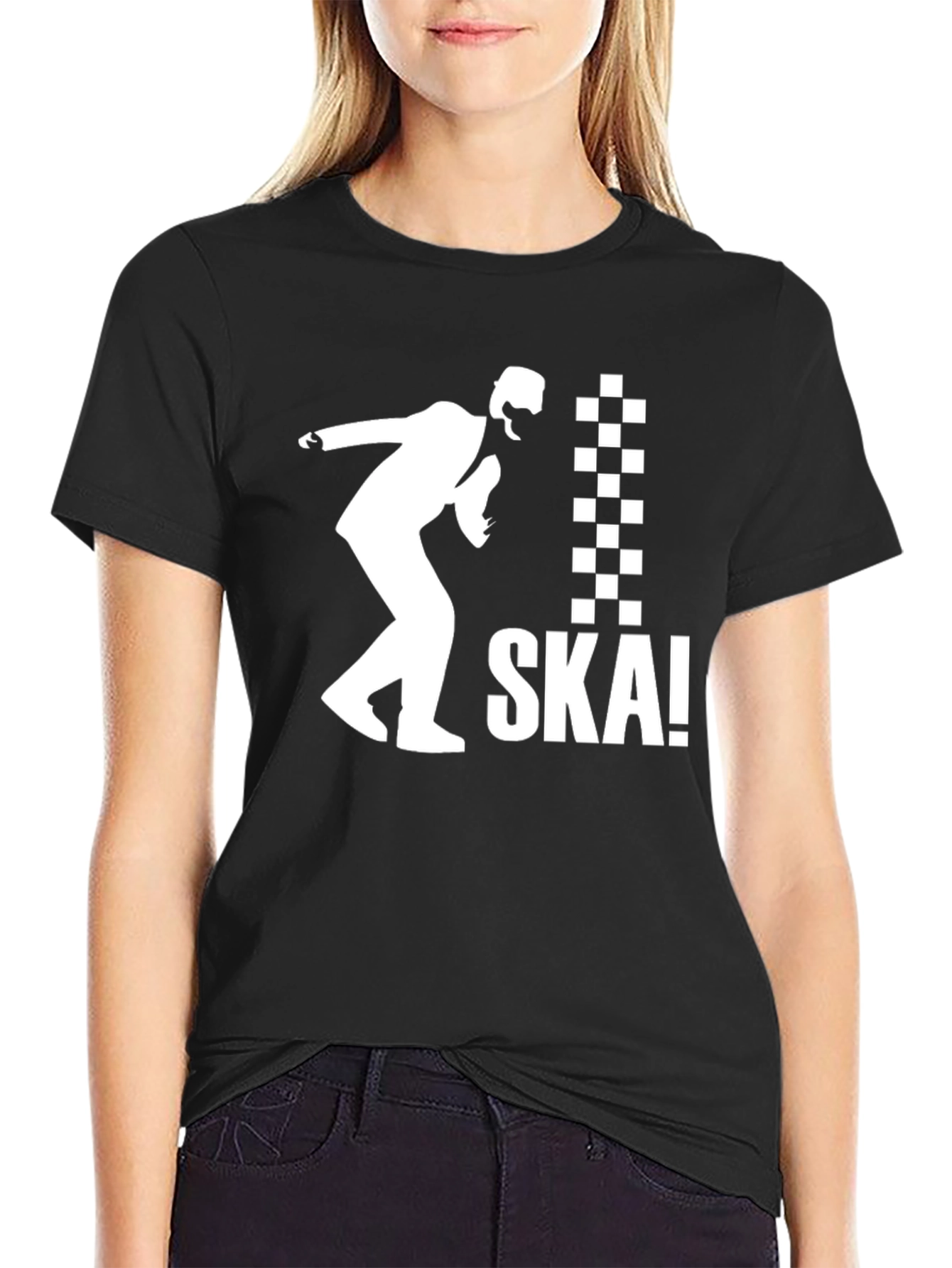 Ska Dancing Black T-Shirt - Retro Music Graphic Tee