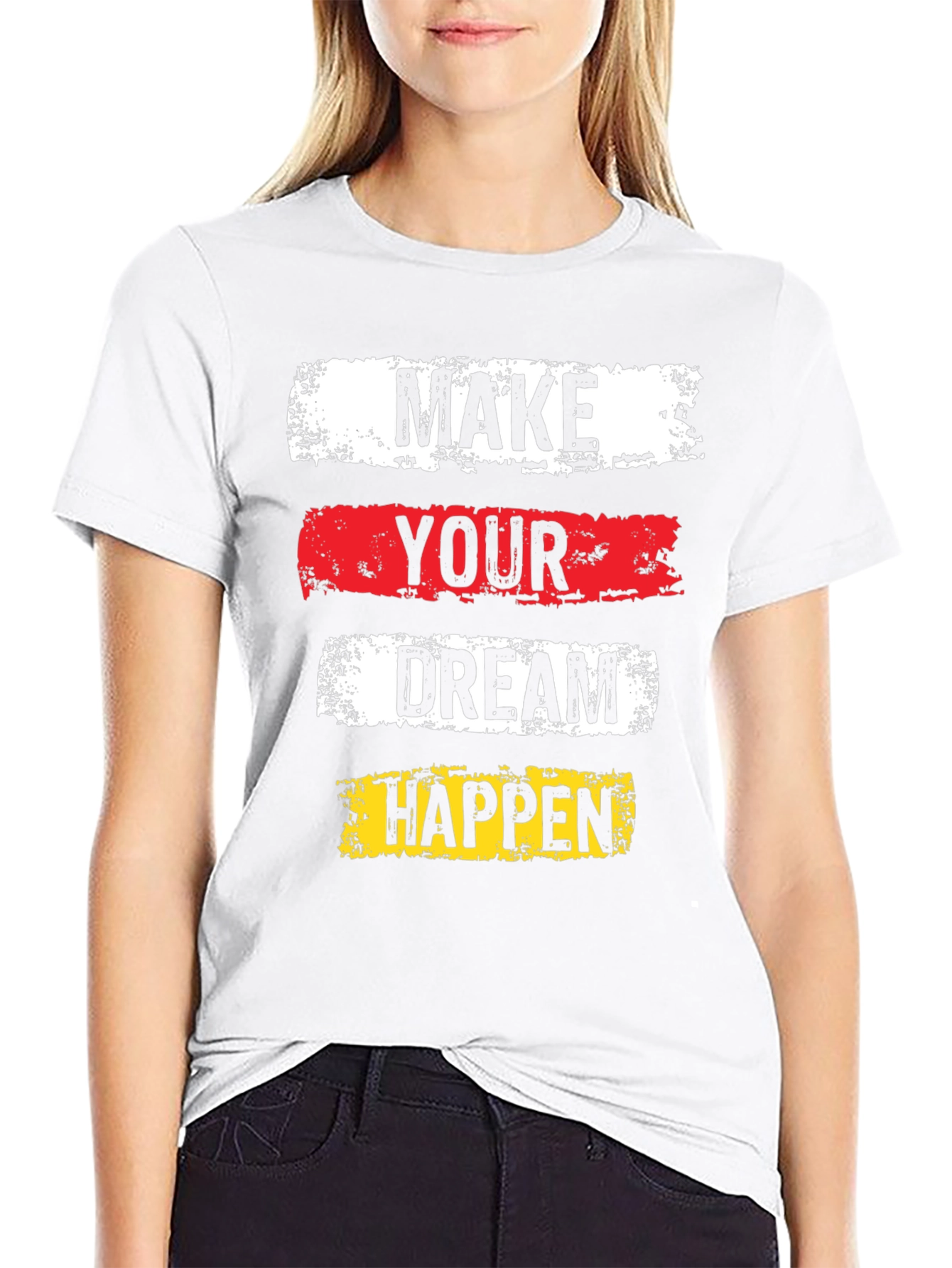Motivational Graphic Tee - Make Your Dream Happen