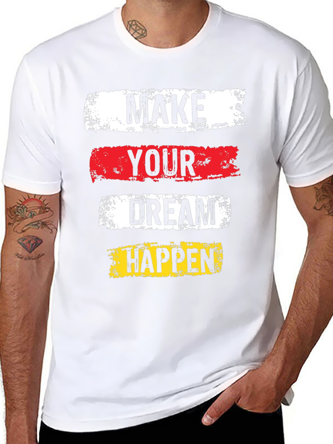 Motivational Graphic Tee - Make Your Dream Happen
