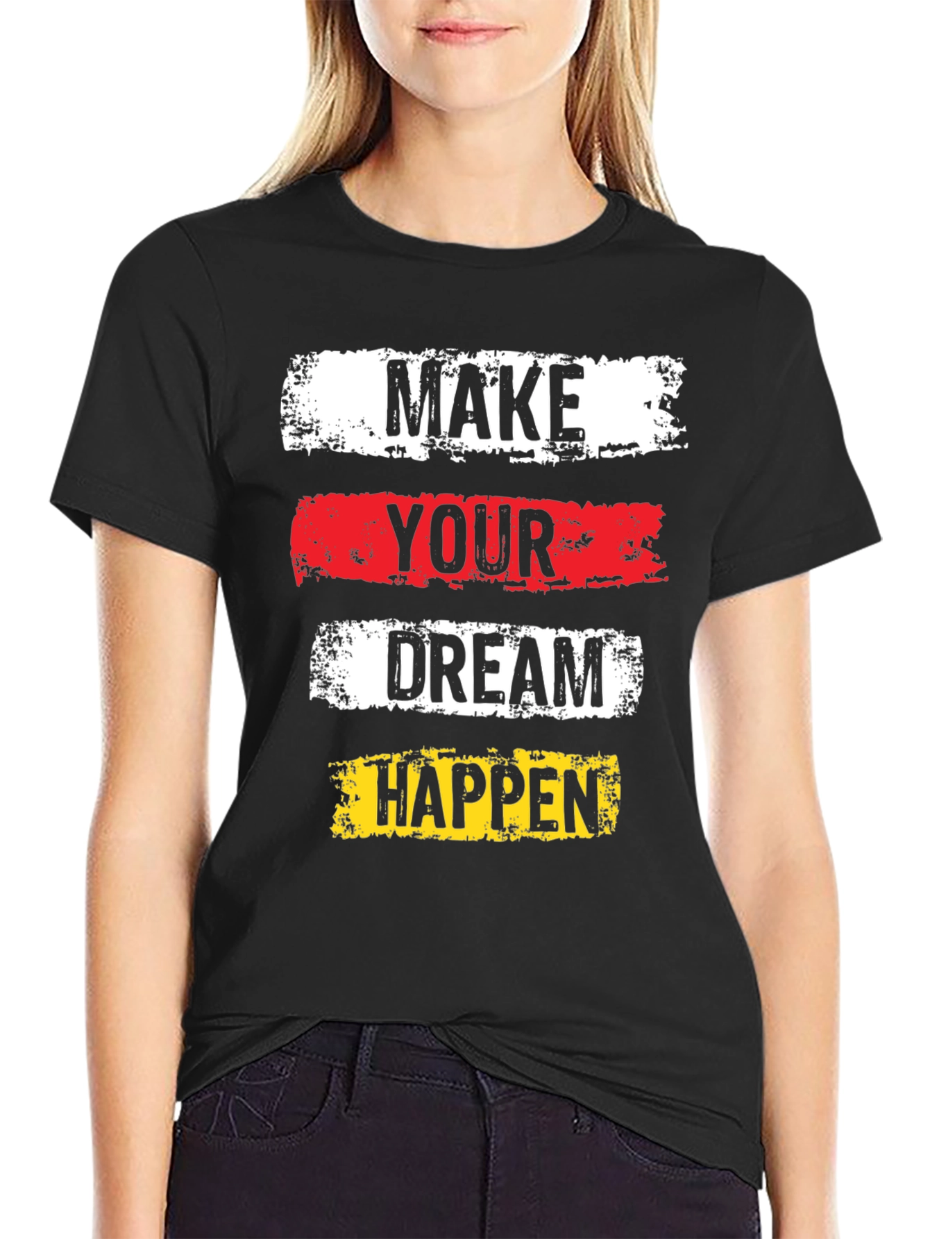 Motivational Graphic Tee - Make Your Dream Happen