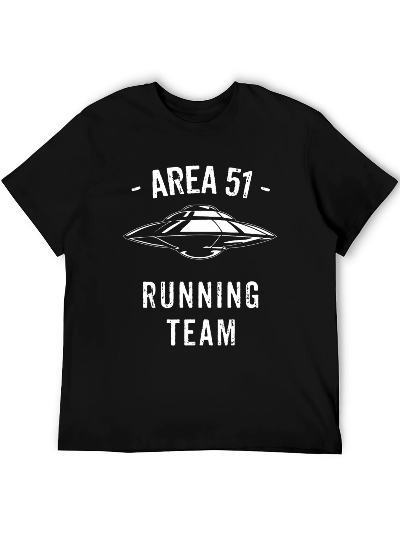 Area 51 Running Team T-Shirt UFO Alien Graphic Tee