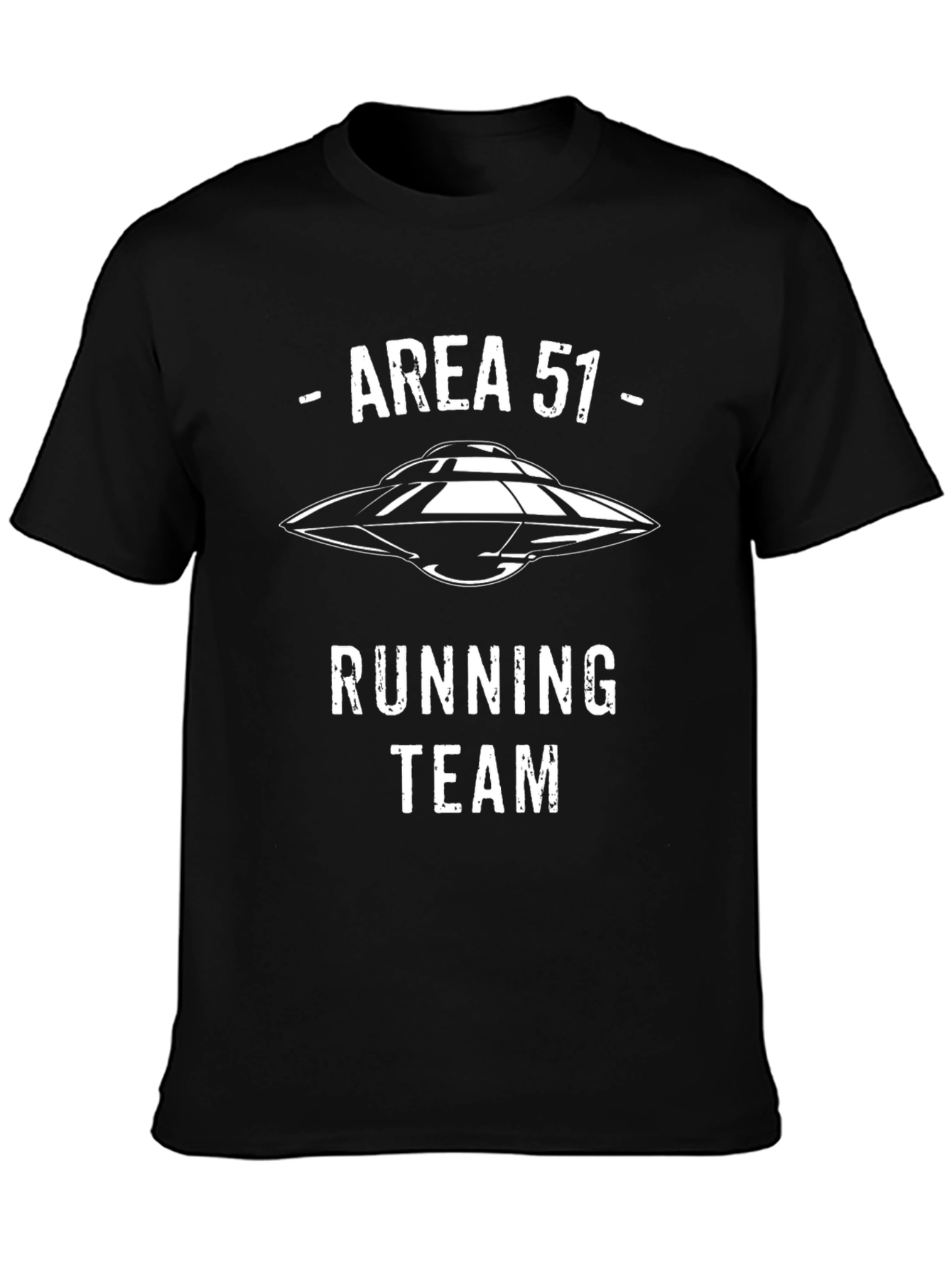 Area 51 Running Team T-Shirt UFO Alien Graphic Tee