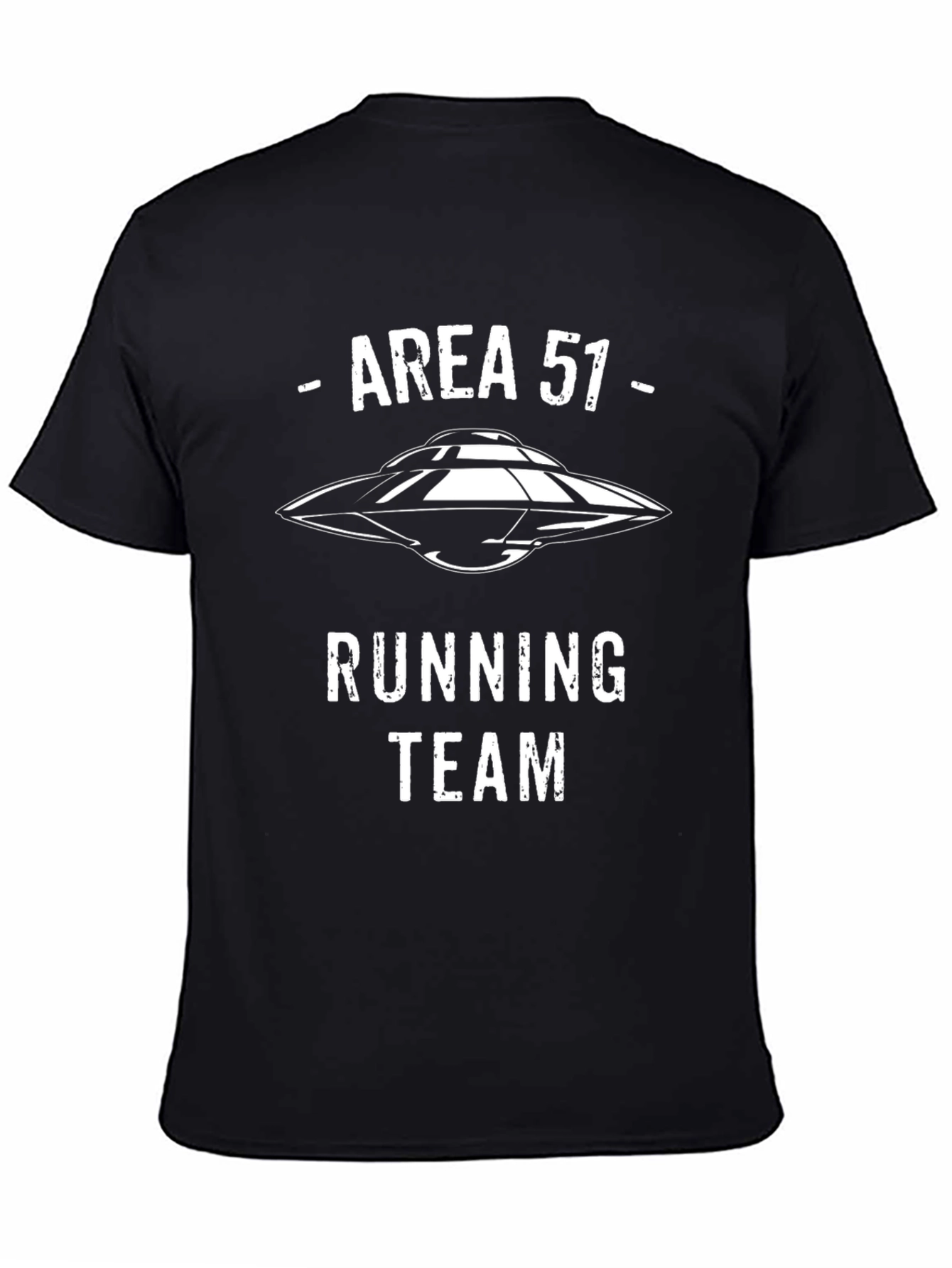 Area 51 Running Team T-Shirt UFO Alien Graphic Tee