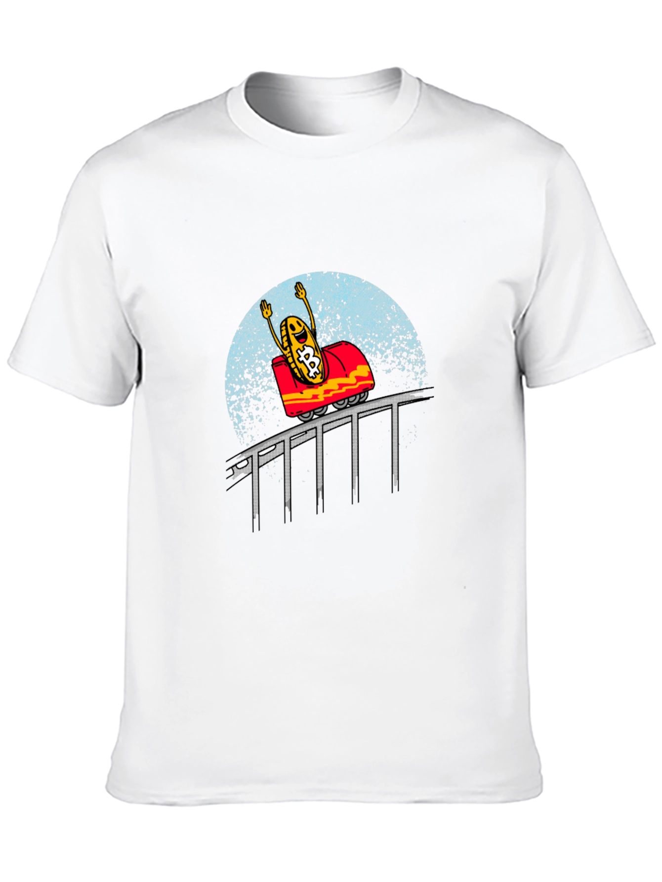 Bitcoin Rollercoaster T-Shirt Crypto Design