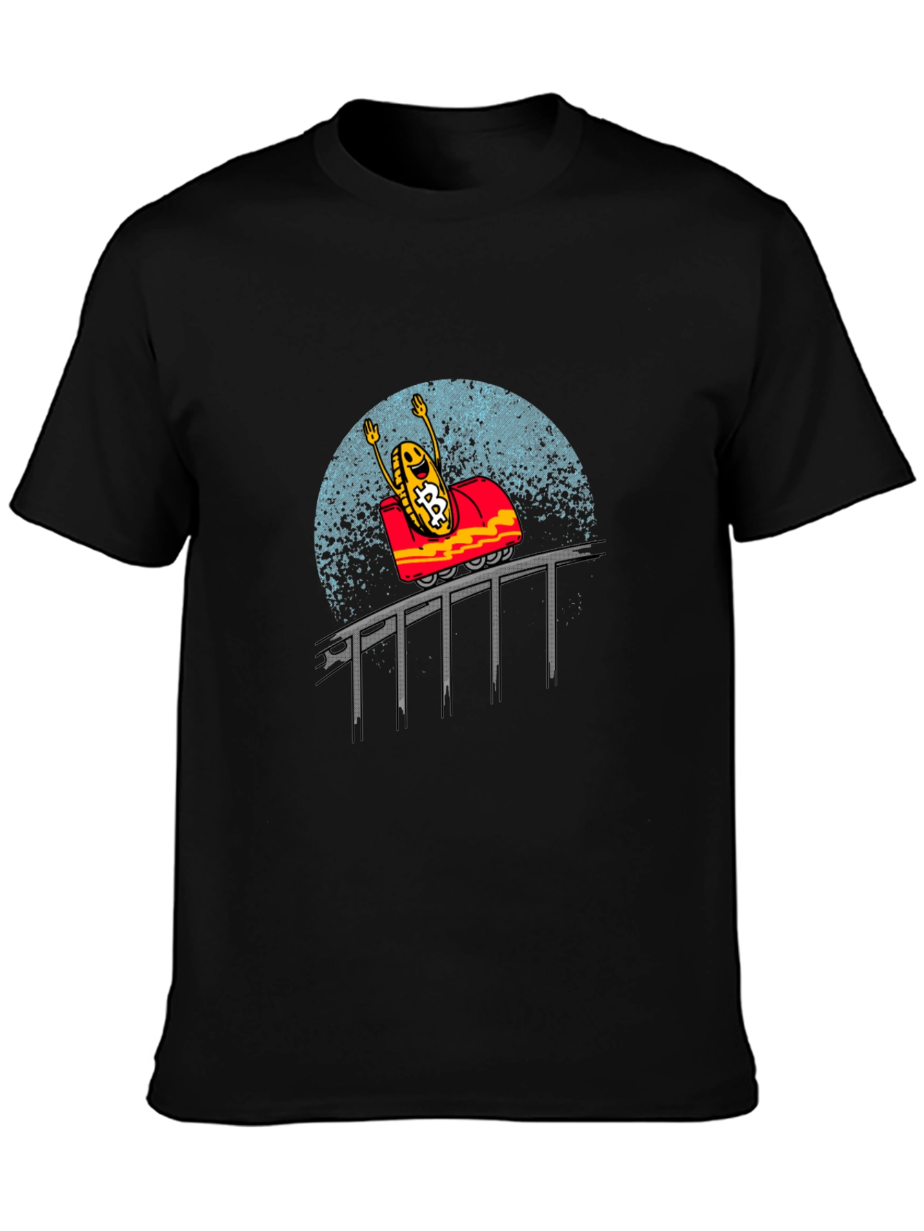 Bitcoin Rollercoaster T-Shirt Crypto Design