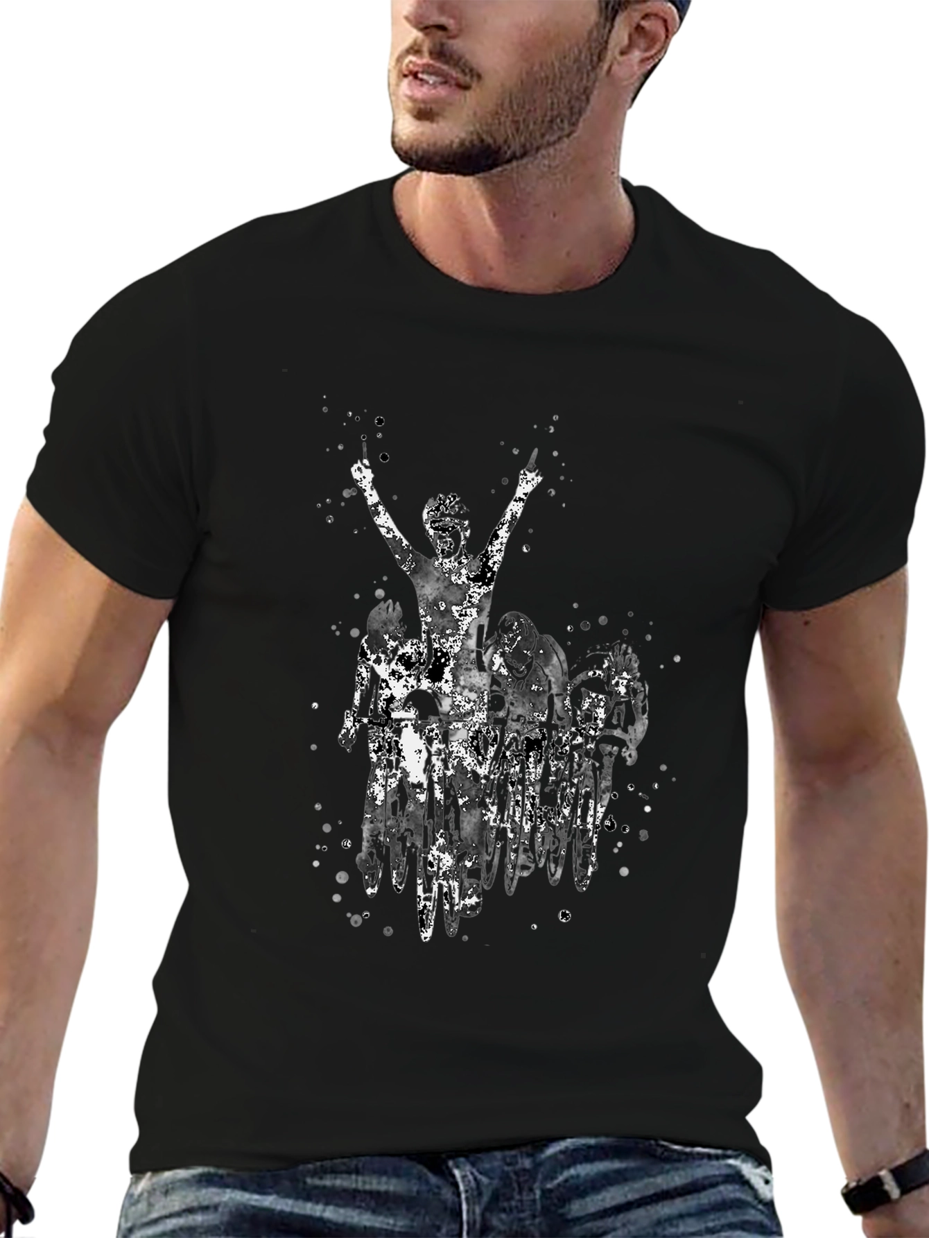 Cyclist Victory Black Graphic Tee