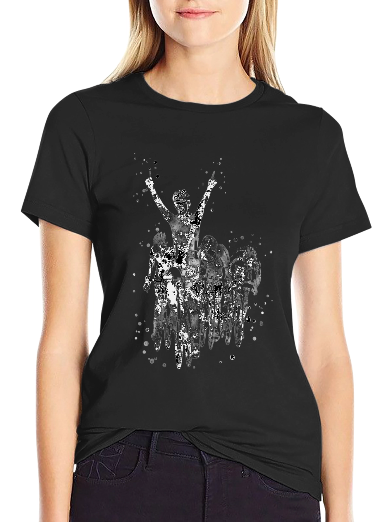 Cyclist Victory Black Graphic Tee