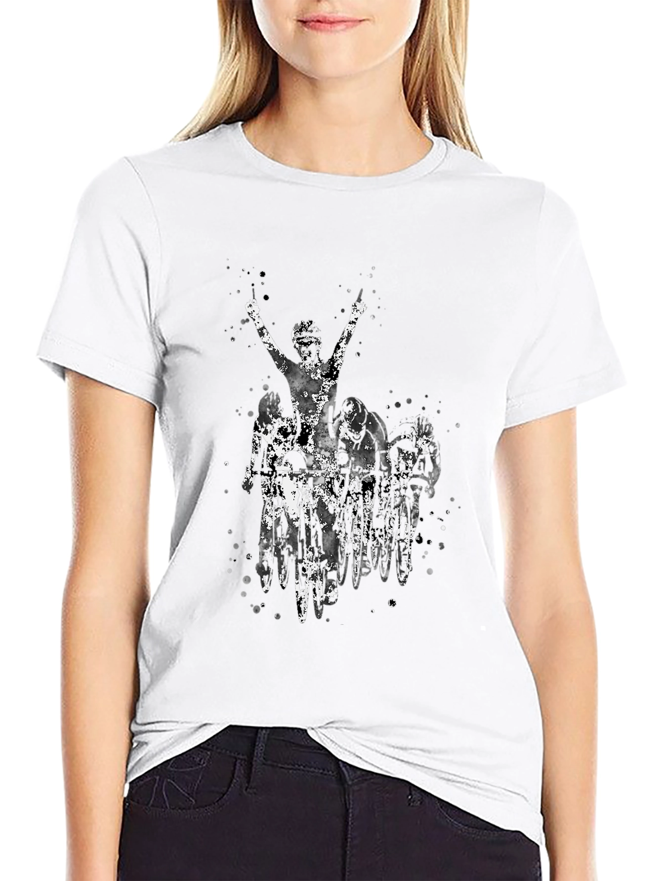 Cyclist Victory Black Graphic Tee