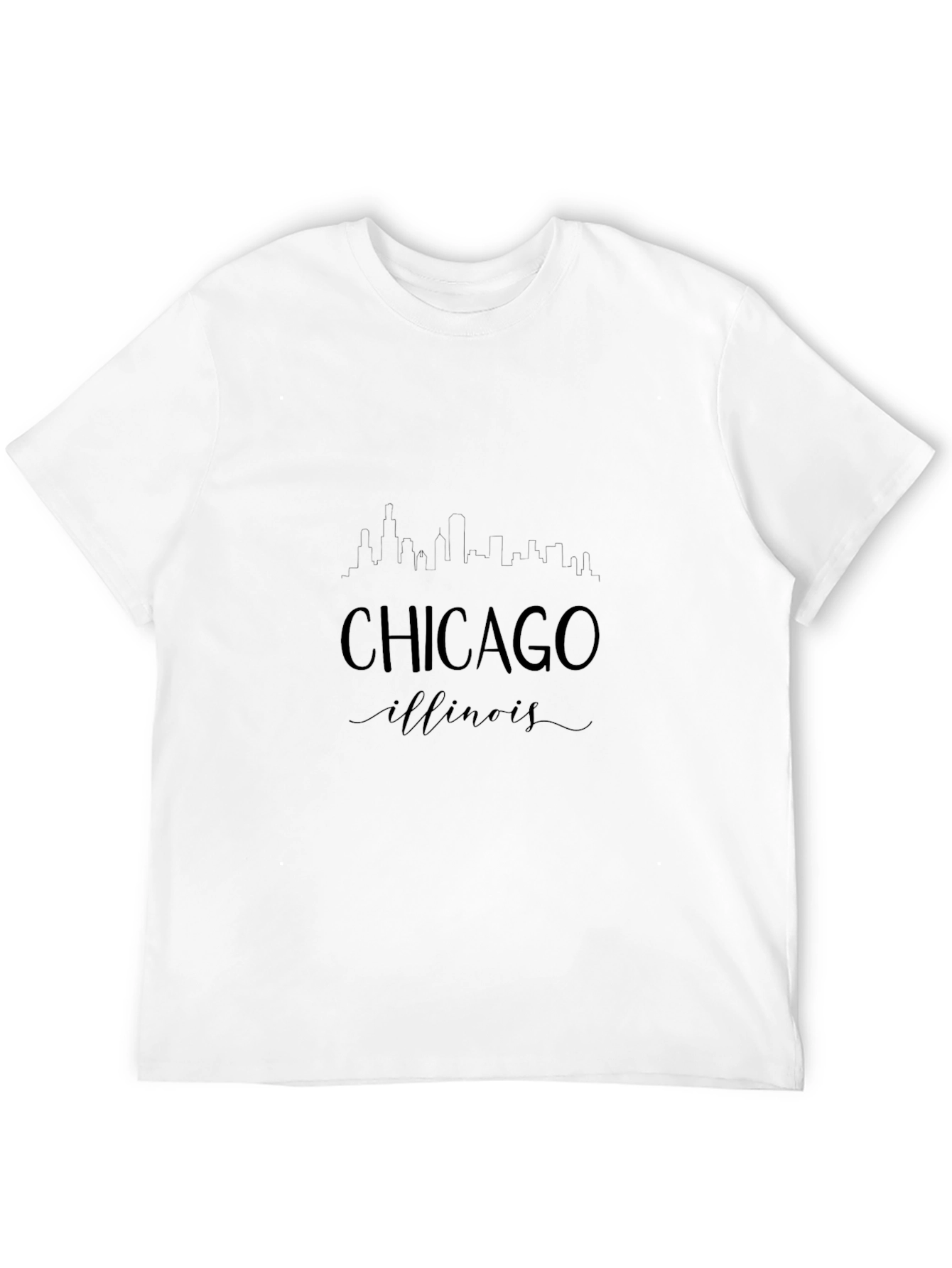 Chicago Illinois Skyline Graphic Tee - Unisex