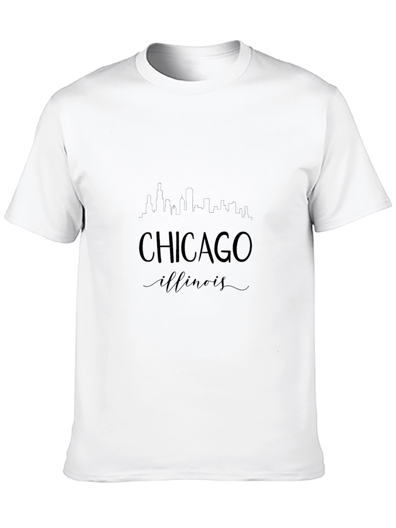 Chicago Illinois Skyline Graphic Tee - Unisex