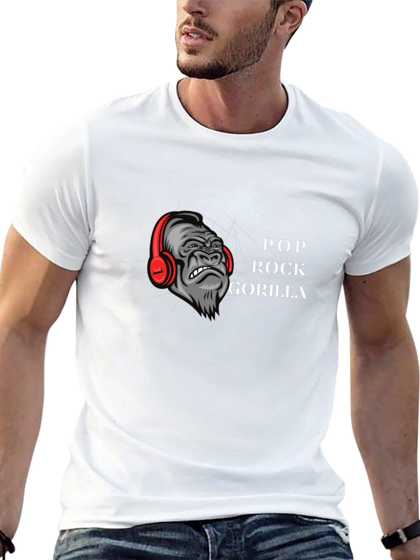 Pop Rock Gorilla Graphic T-Shirt