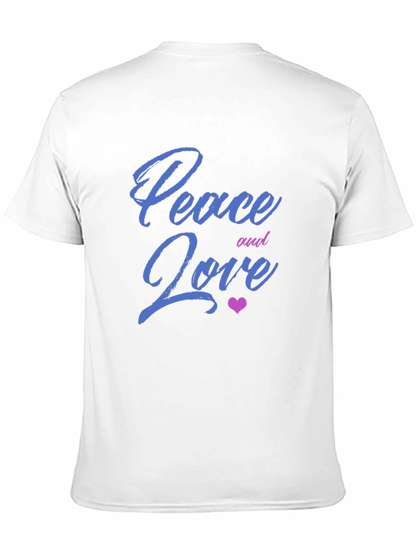 Peace and Love Graphic Tee - Mens Black T-Shirt
