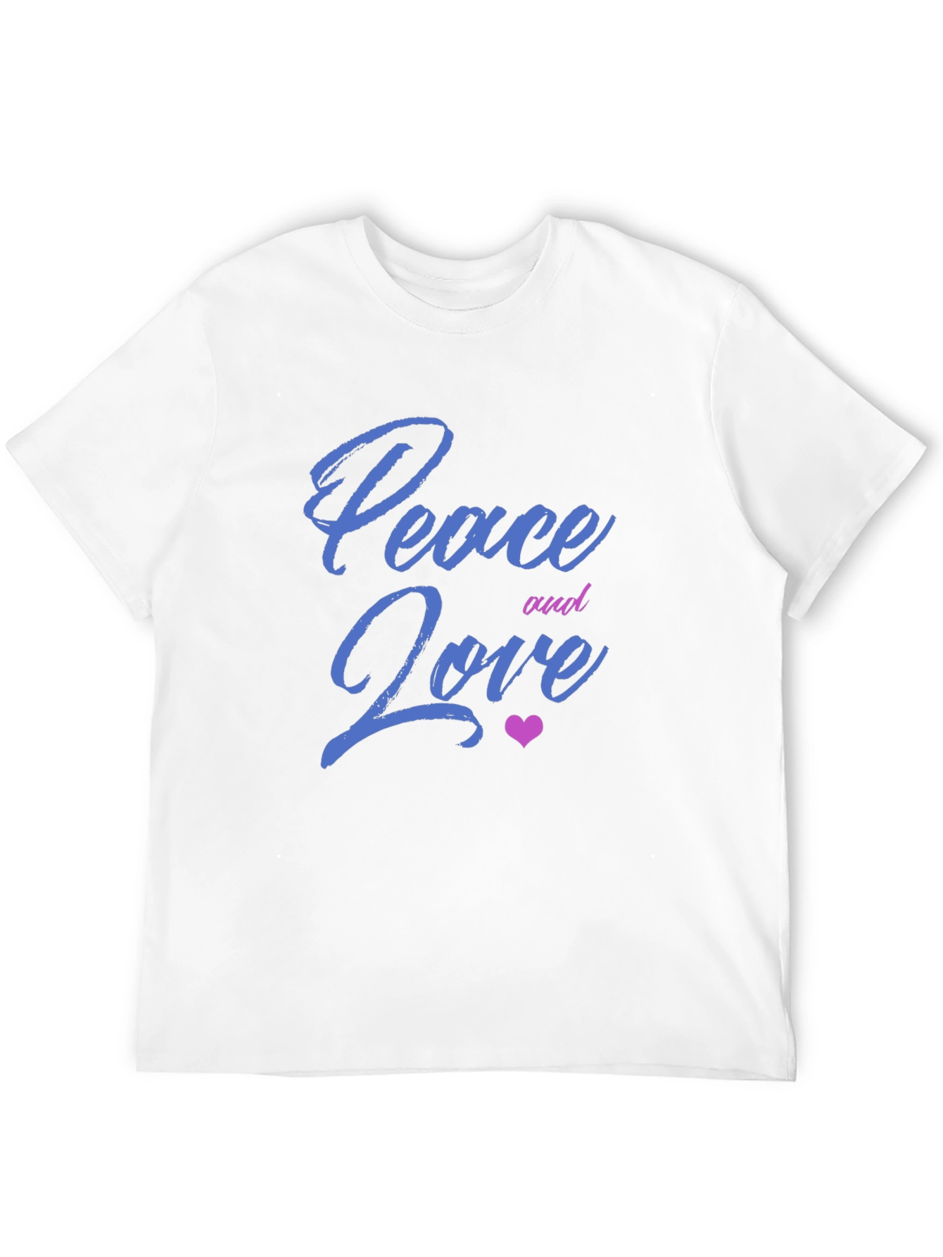 Peace and Love Graphic Tee - Mens Black T-Shirt