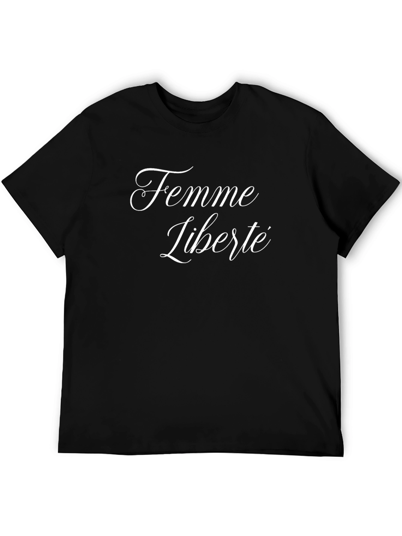Femme Liberté Black T-Shirt - Elegant and Comfortable