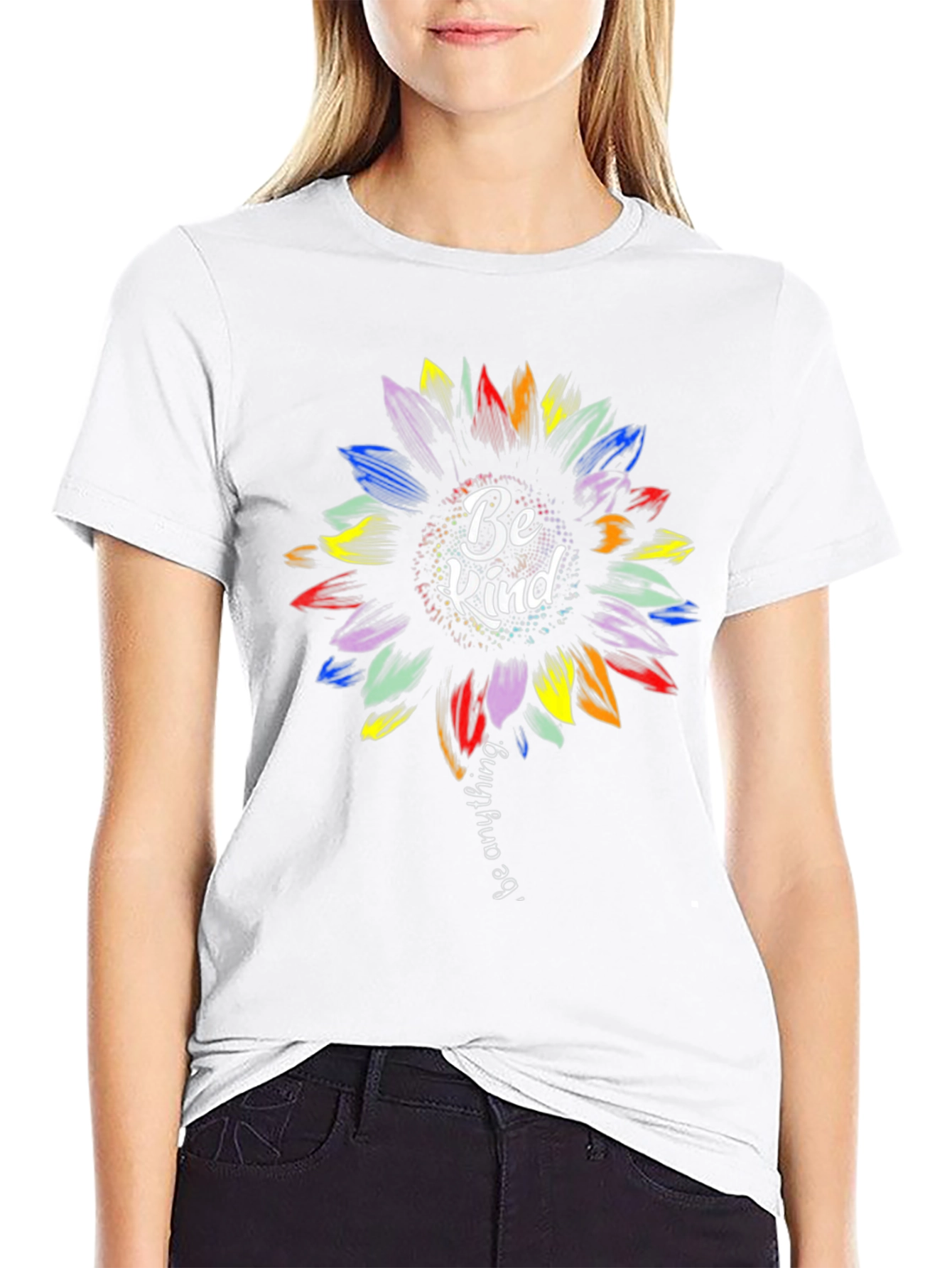 Be Kind Sunflower Graphic T-Shirt