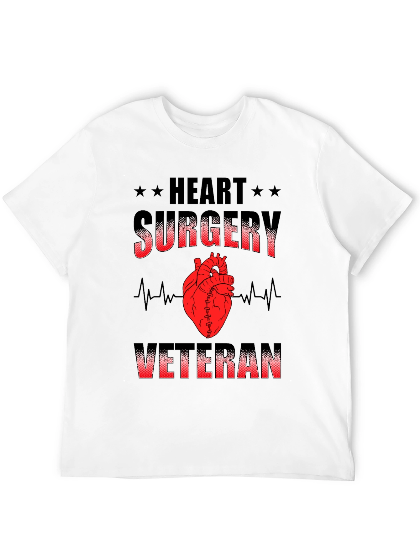 Heart Surgery Veteran Graphic Tee - Black