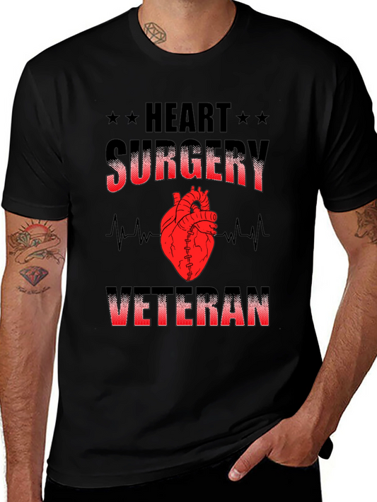 Heart Surgery Veteran Graphic Tee - Black