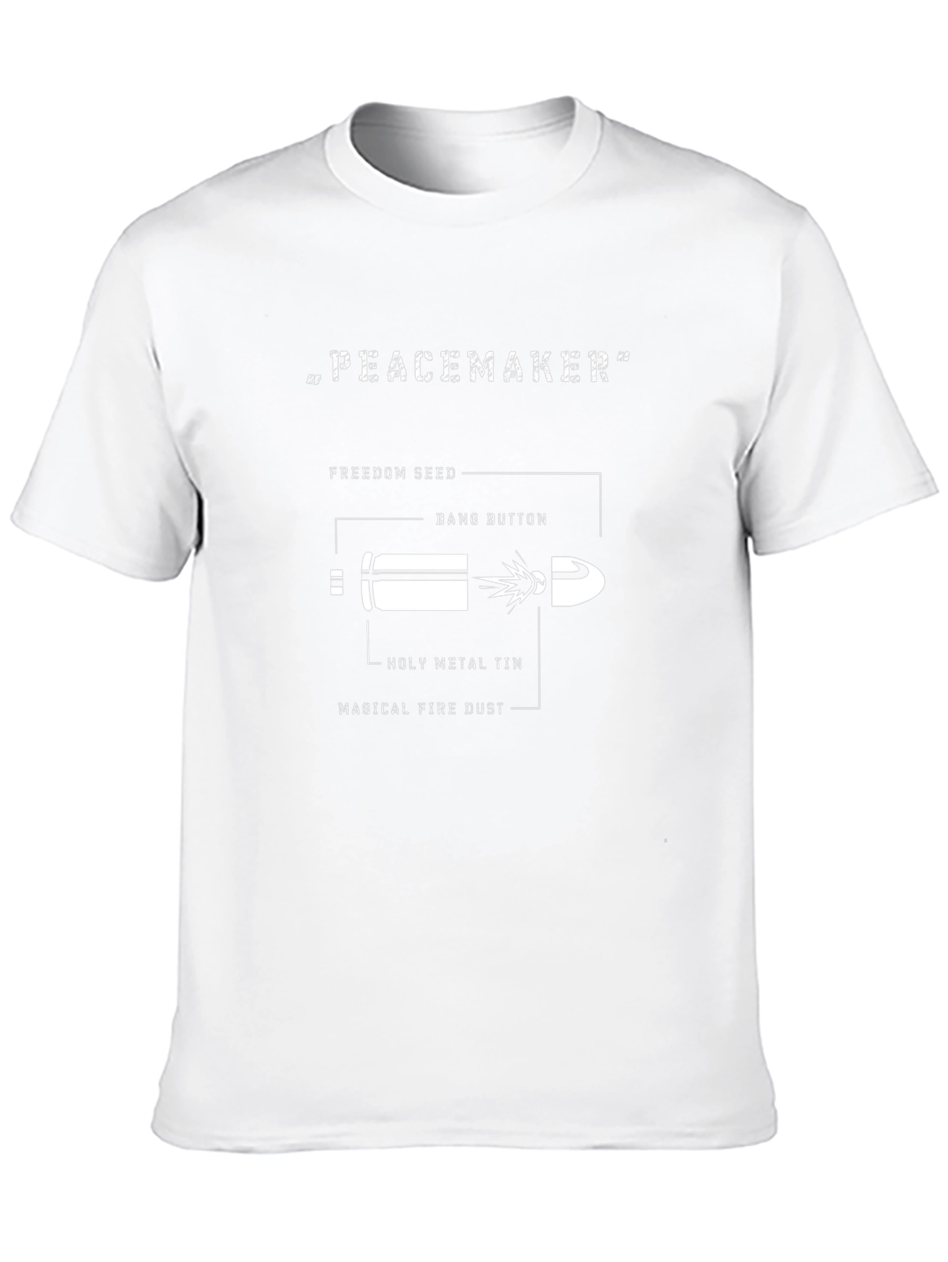 Peacemaker Bullet Graphic T-Shirt - Black