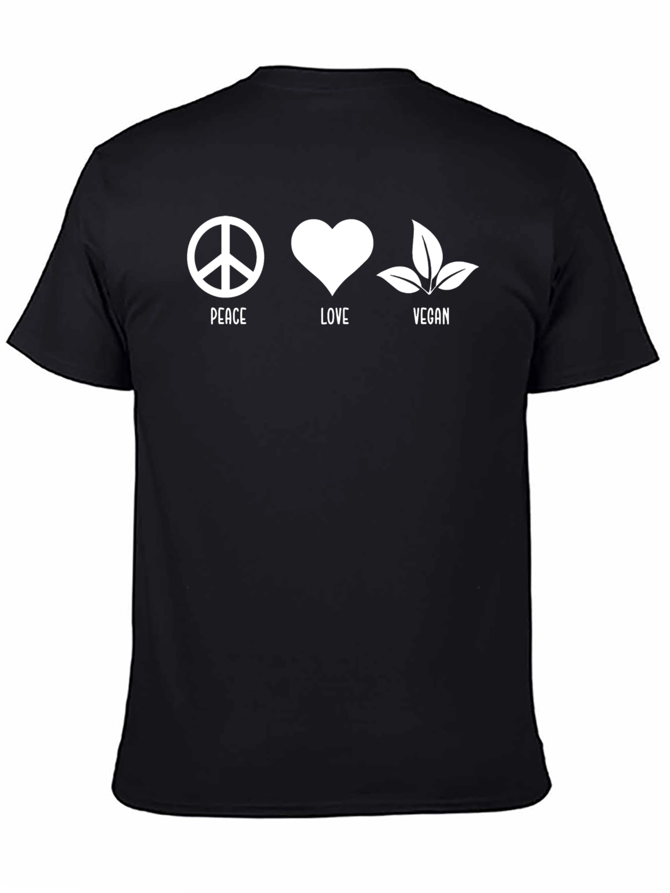 Peace Love Vegan Graphic T-Shirt - Unisex