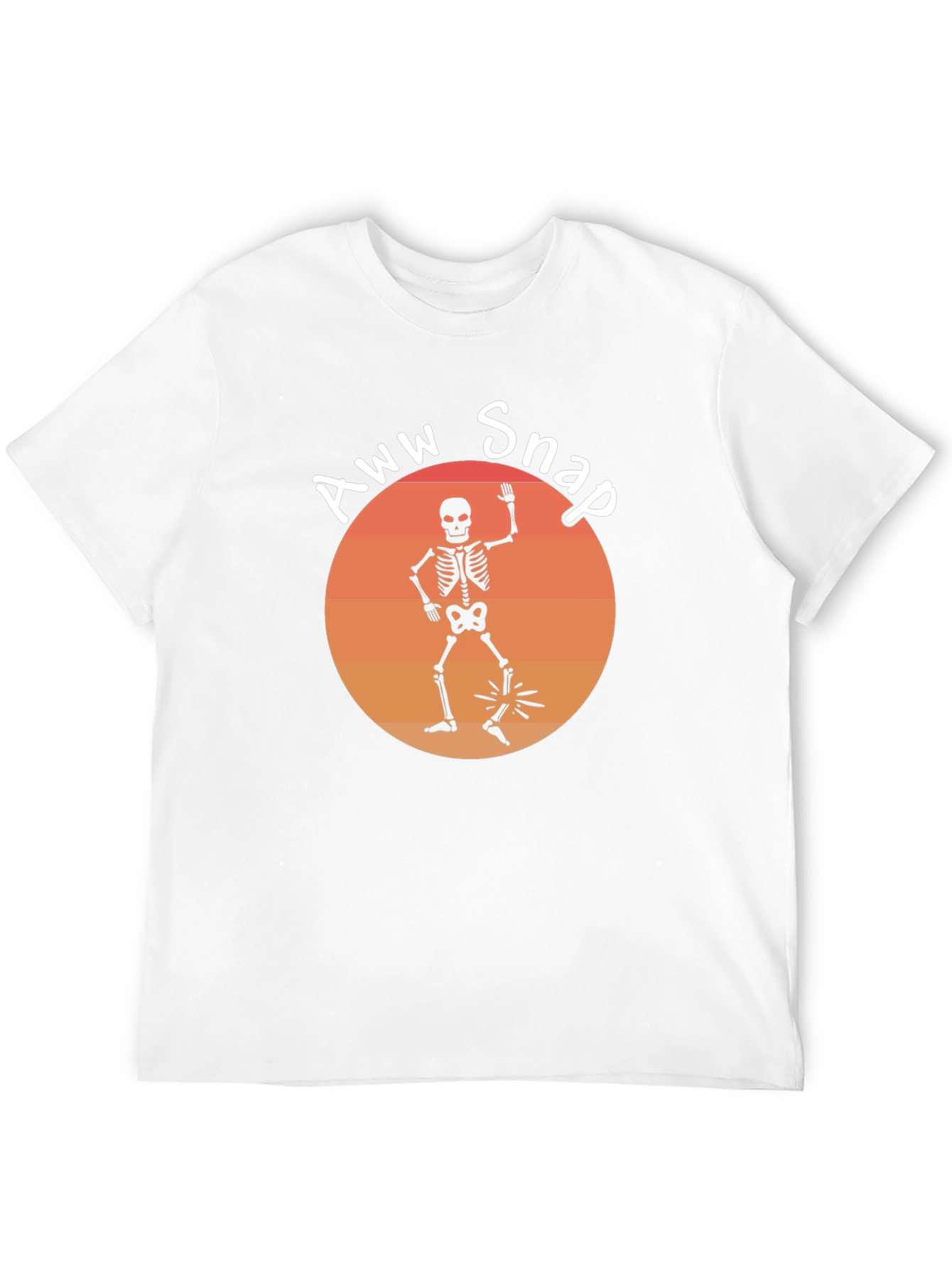 Aww Snap Skeleton Graphic Tee - Humor Shirt