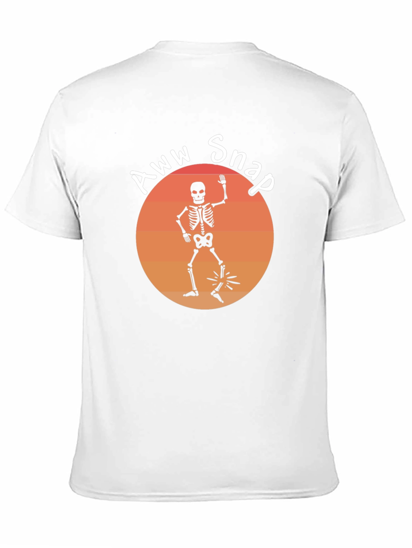 Aww Snap Skeleton Graphic Tee - Humor Shirt