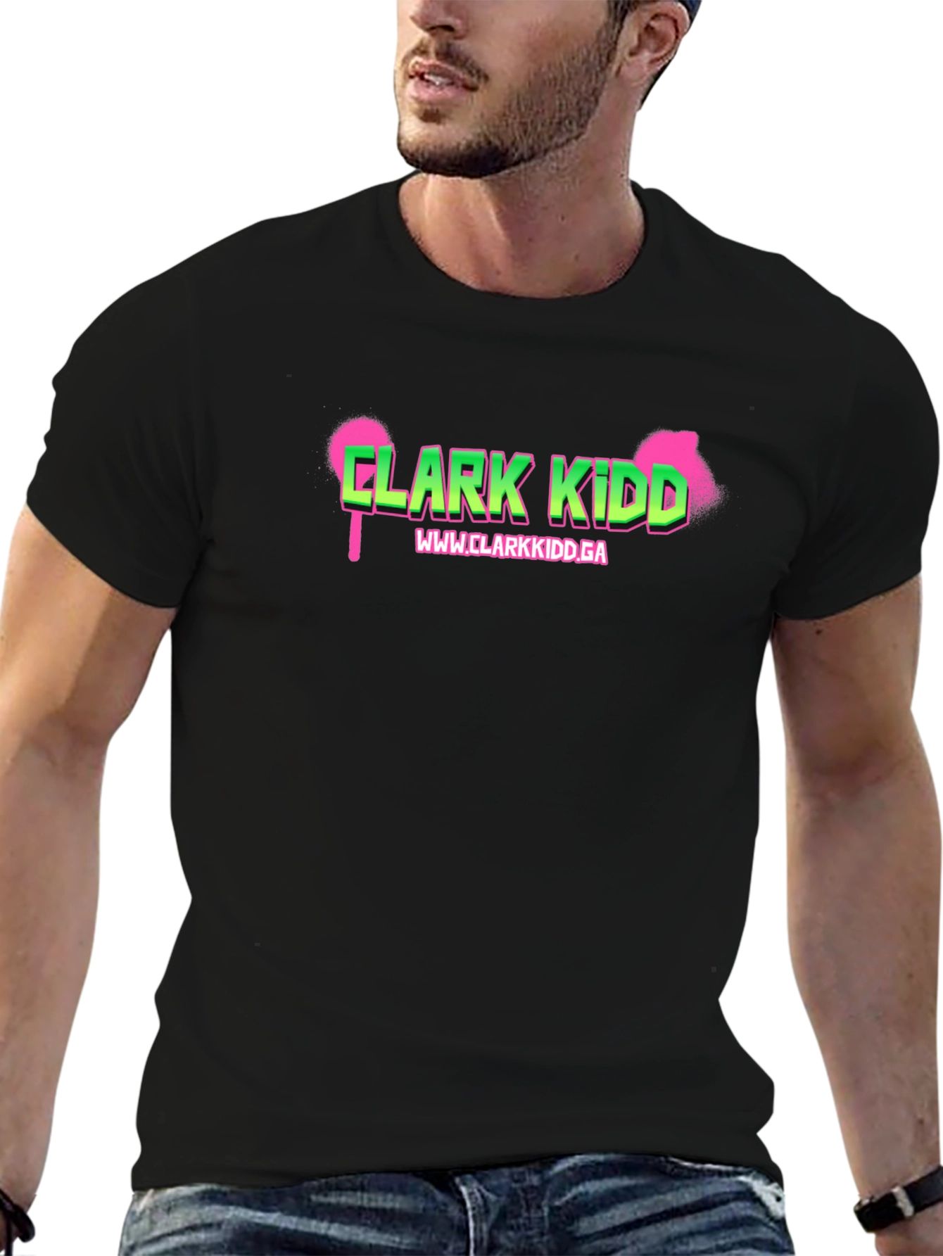 Clark Kidd Black Graphic T-Shirt