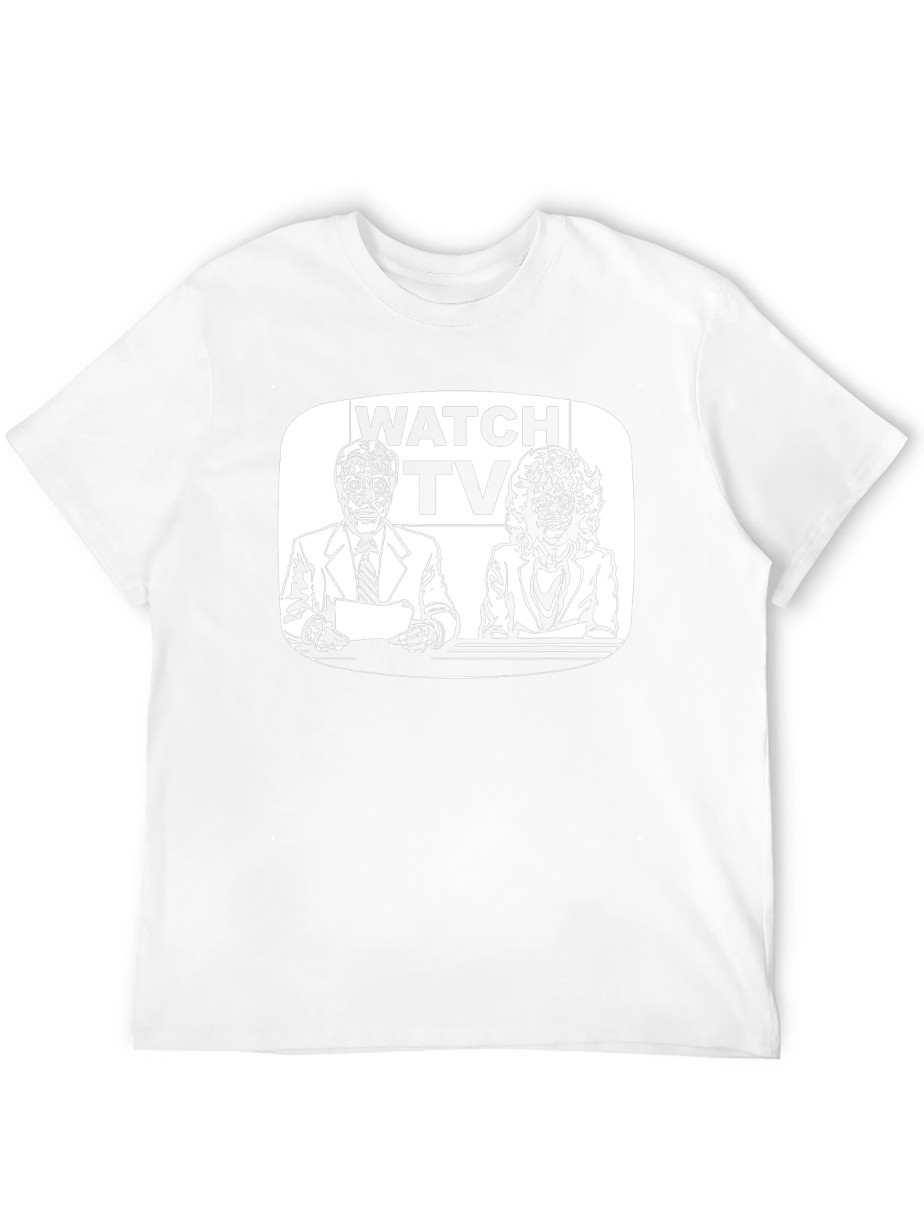 They Live - Watch TV Black T-Shirt