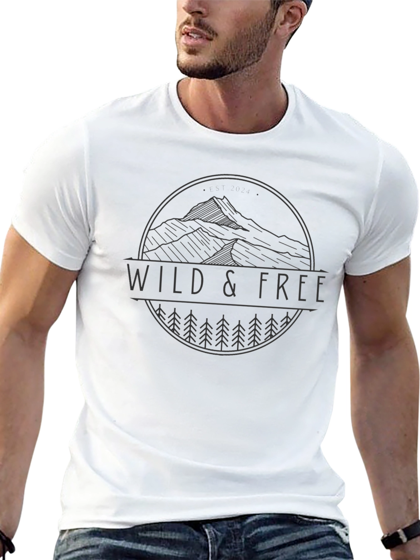 Wild & Free Graphic T-Shirt - Nature Inspired