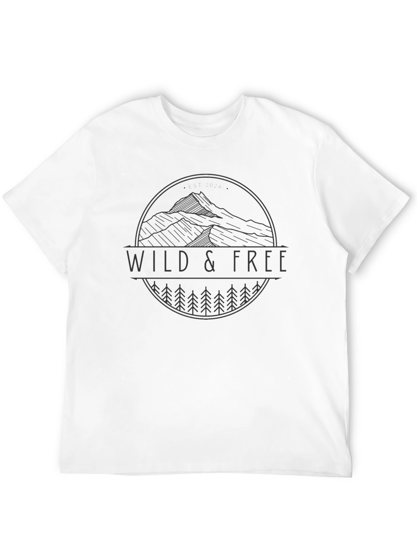 Wild & Free Graphic T-Shirt - Nature Inspired