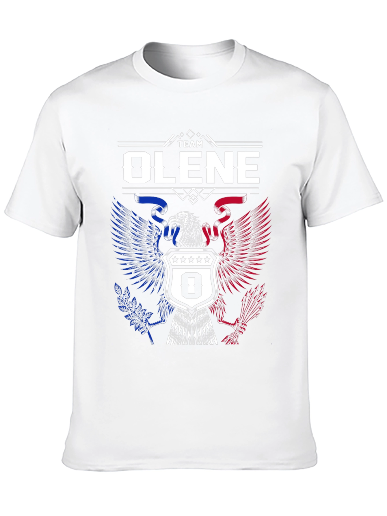 Team Olene Eagle Crest Graphic Tee - Patriotic Design
