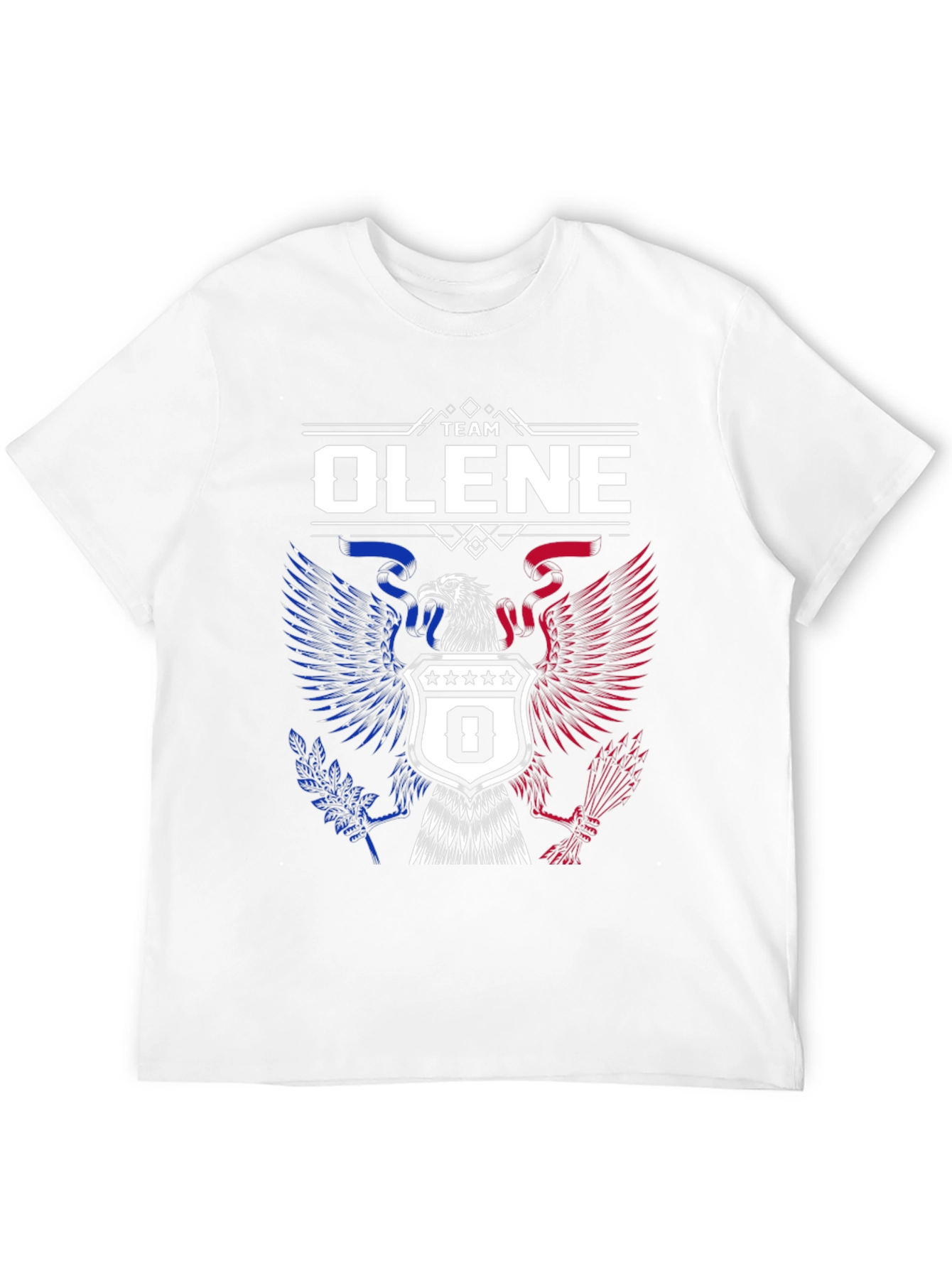Team Olene Eagle Crest Graphic Tee - Patriotic Design