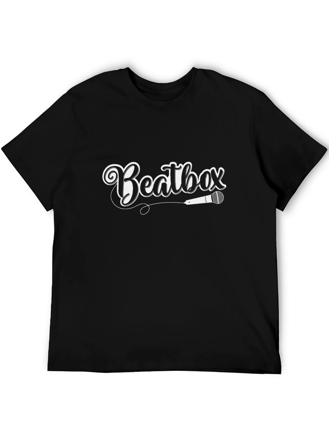 Beatbox Graphic Tee - Black Casual T-Shirt