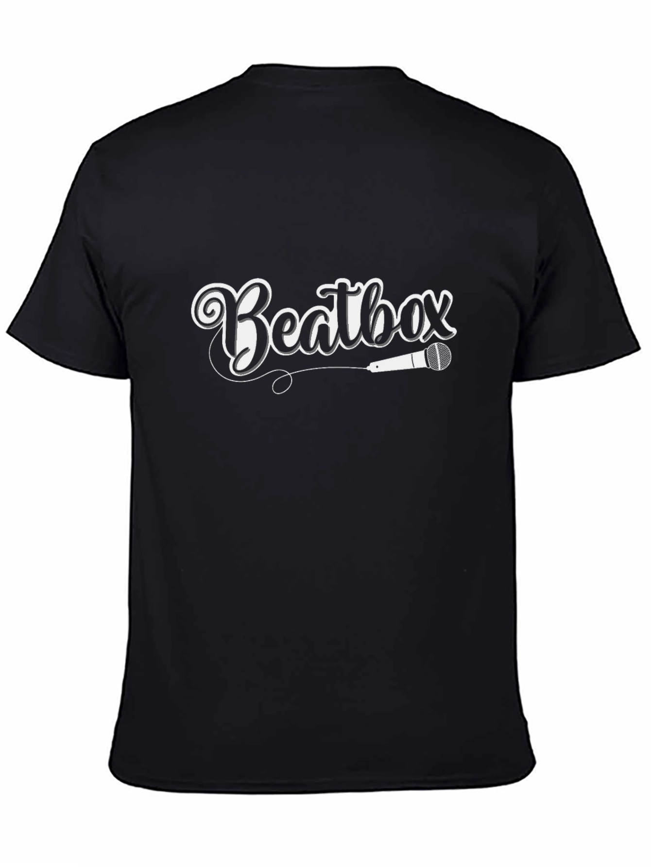 Beatbox Graphic Tee - Black Casual T-Shirt
