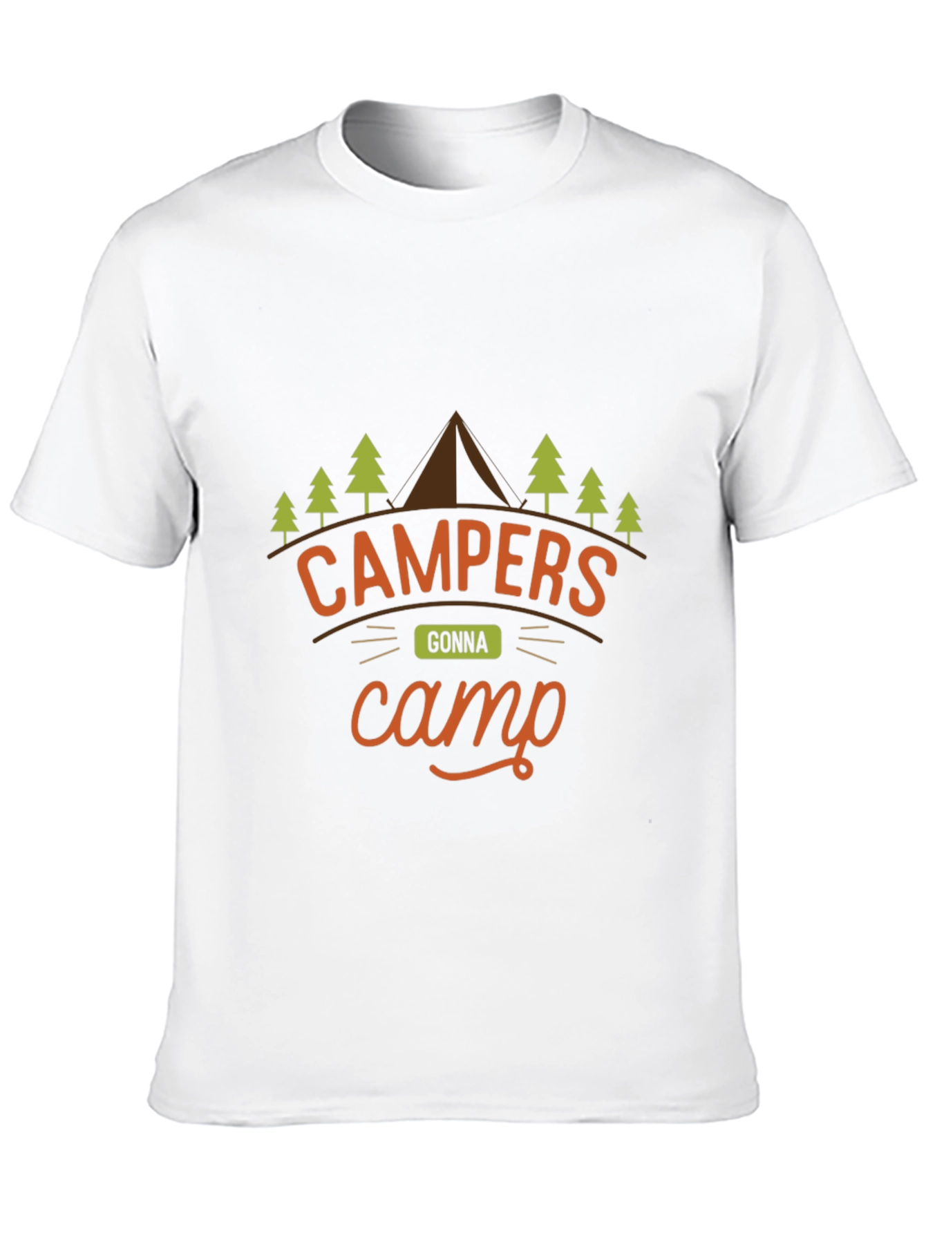 Campers Gonna Camp Black Graphic Tee