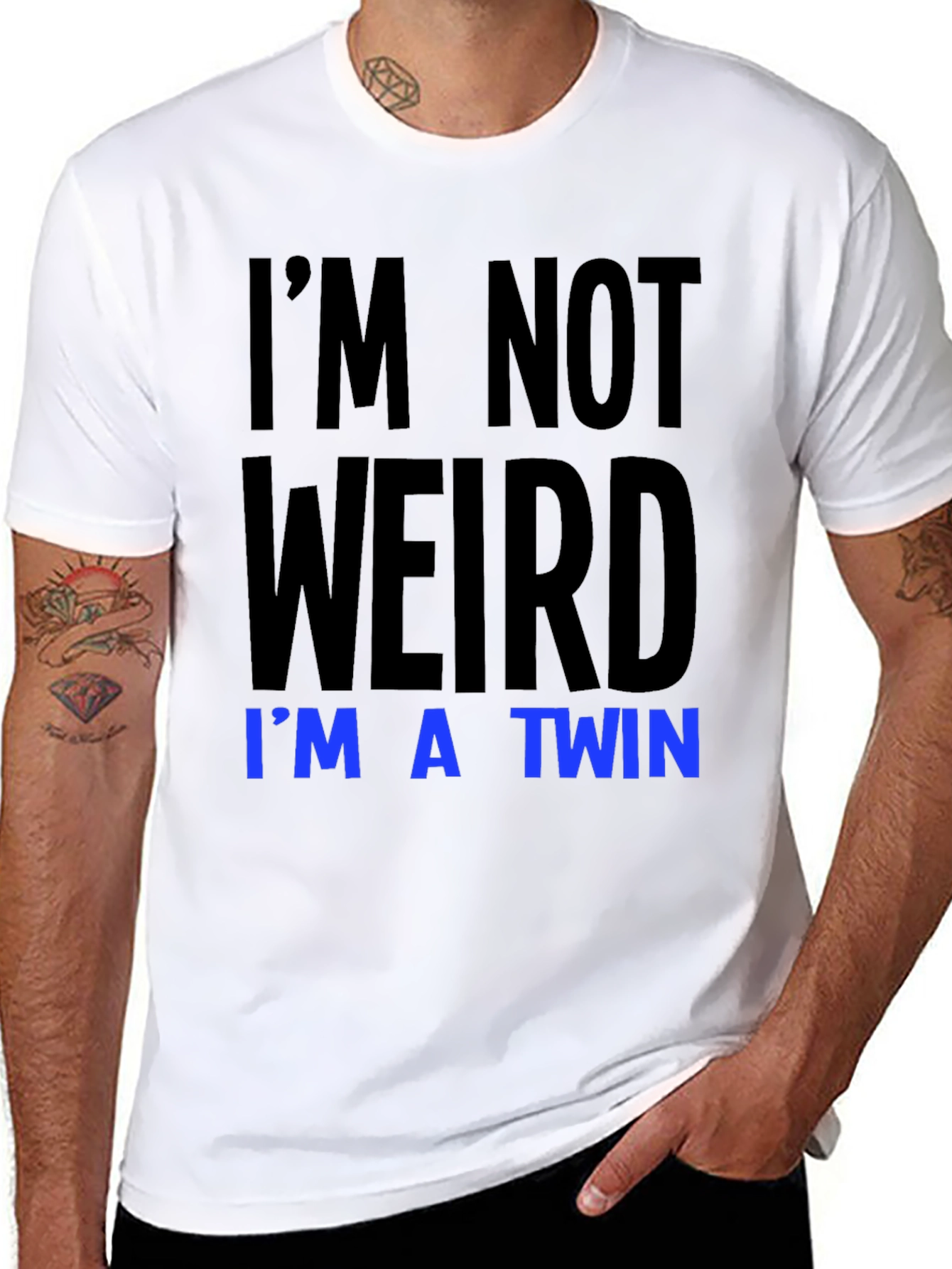Im Not Weird Im A Twin Graphic Tee