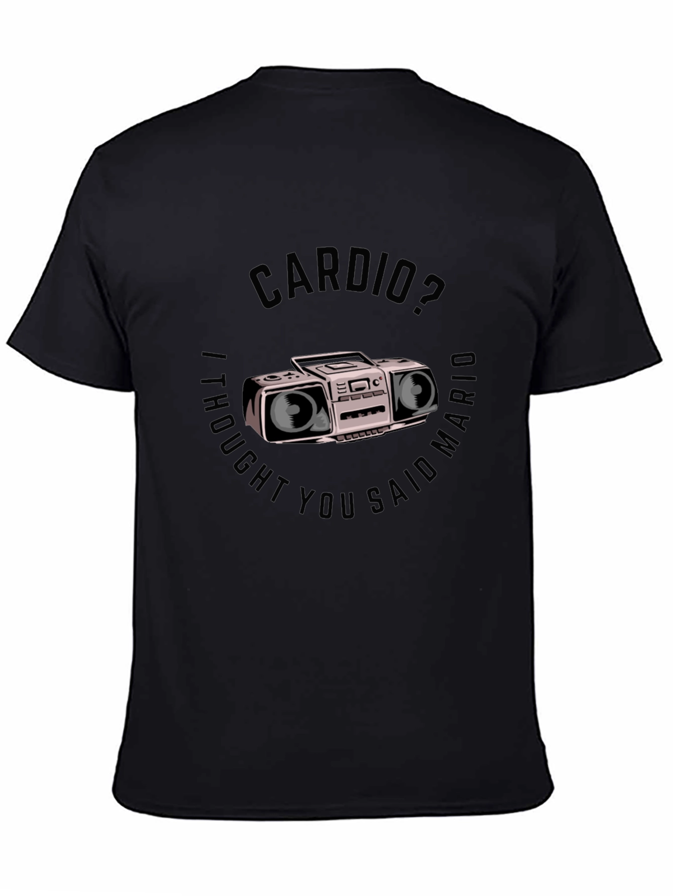 Cardio Mario T-Shirt - Funny Gym Workout Tee