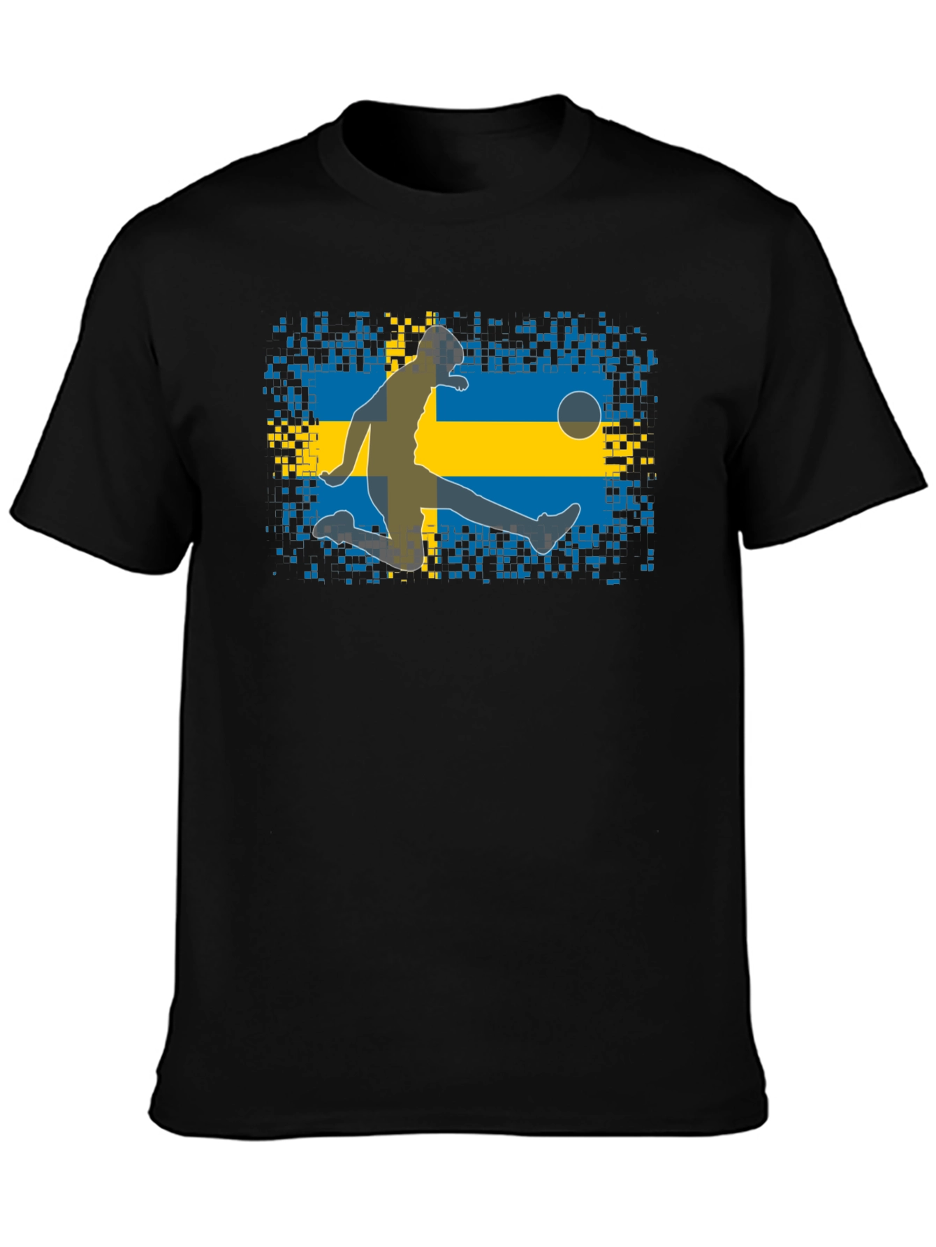 Sweden Soccer Fan T-Shirt - Black