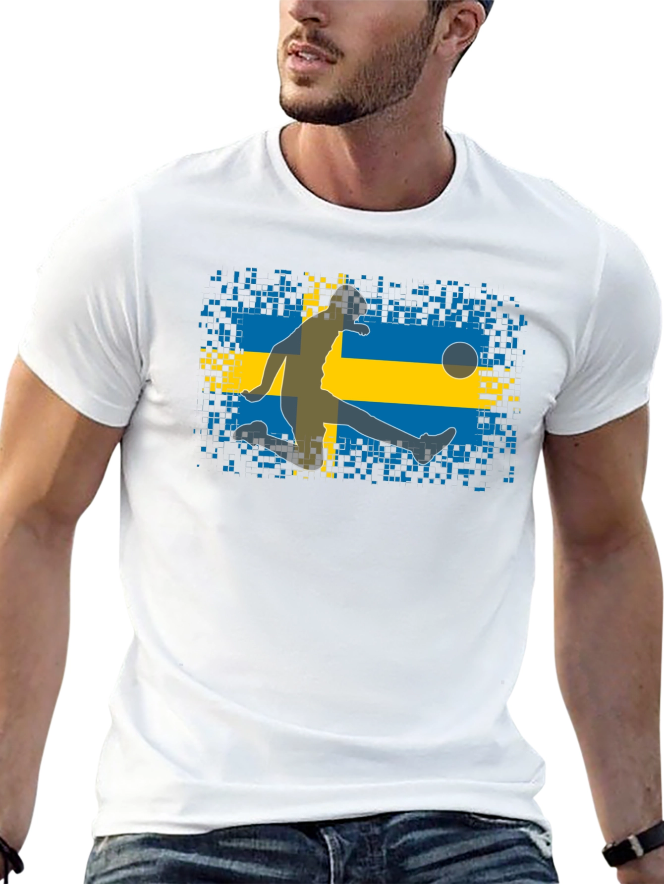Sweden Soccer Fan T-Shirt - Black