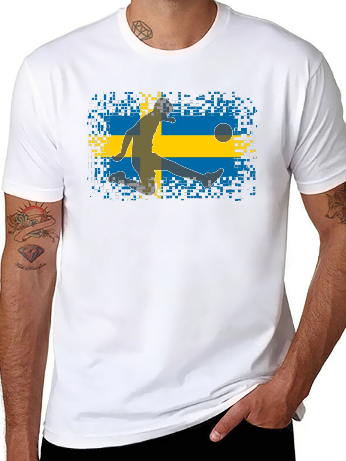 Sweden Soccer Fan T-Shirt - Black