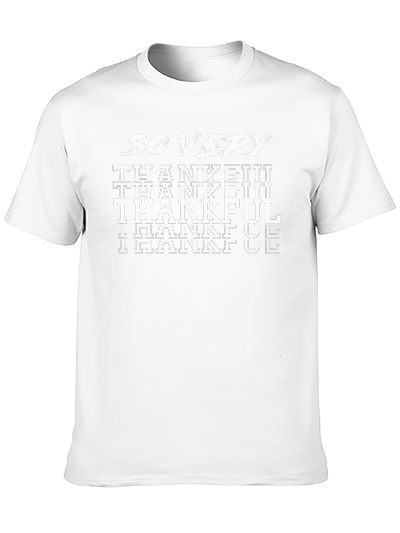So Very Thankful Graphic Tee - Black Cotton