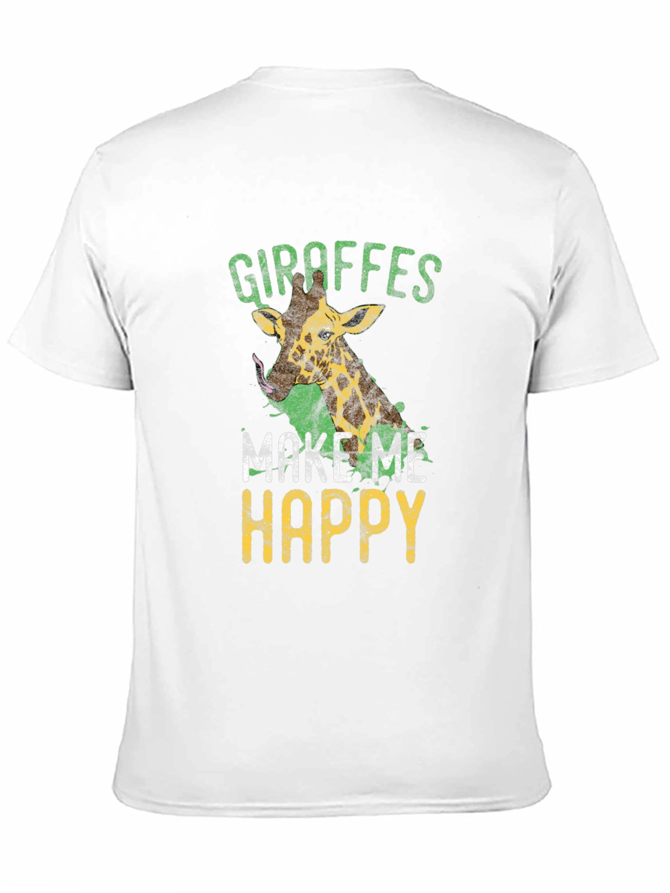 Giraffe Lover T-Shirt - Makes Me Happy