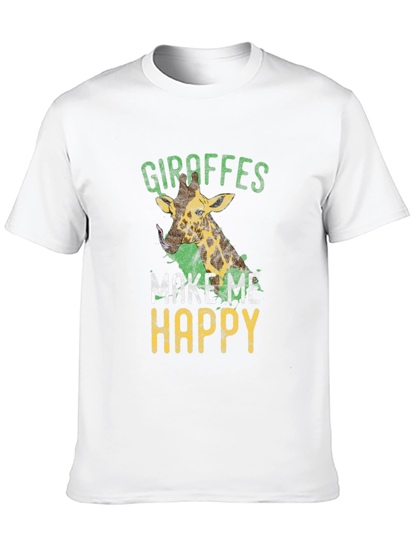 Giraffe Lover T-Shirt - Makes Me Happy