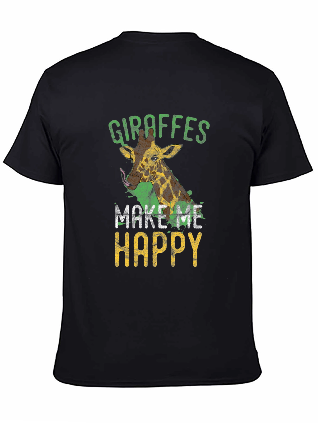 Giraffe Lover T-Shirt - Makes Me Happy