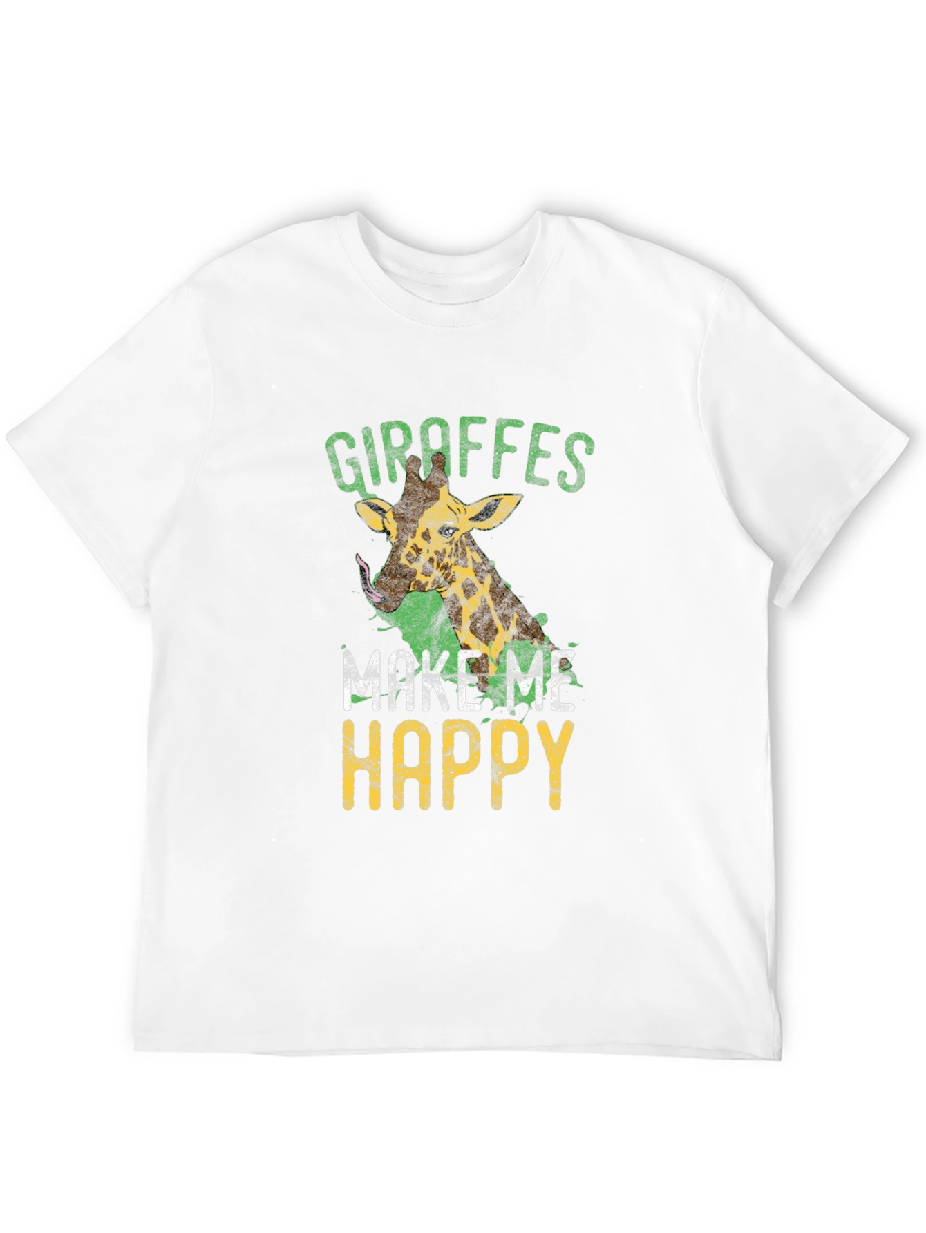 Giraffe Lover T-Shirt - Makes Me Happy