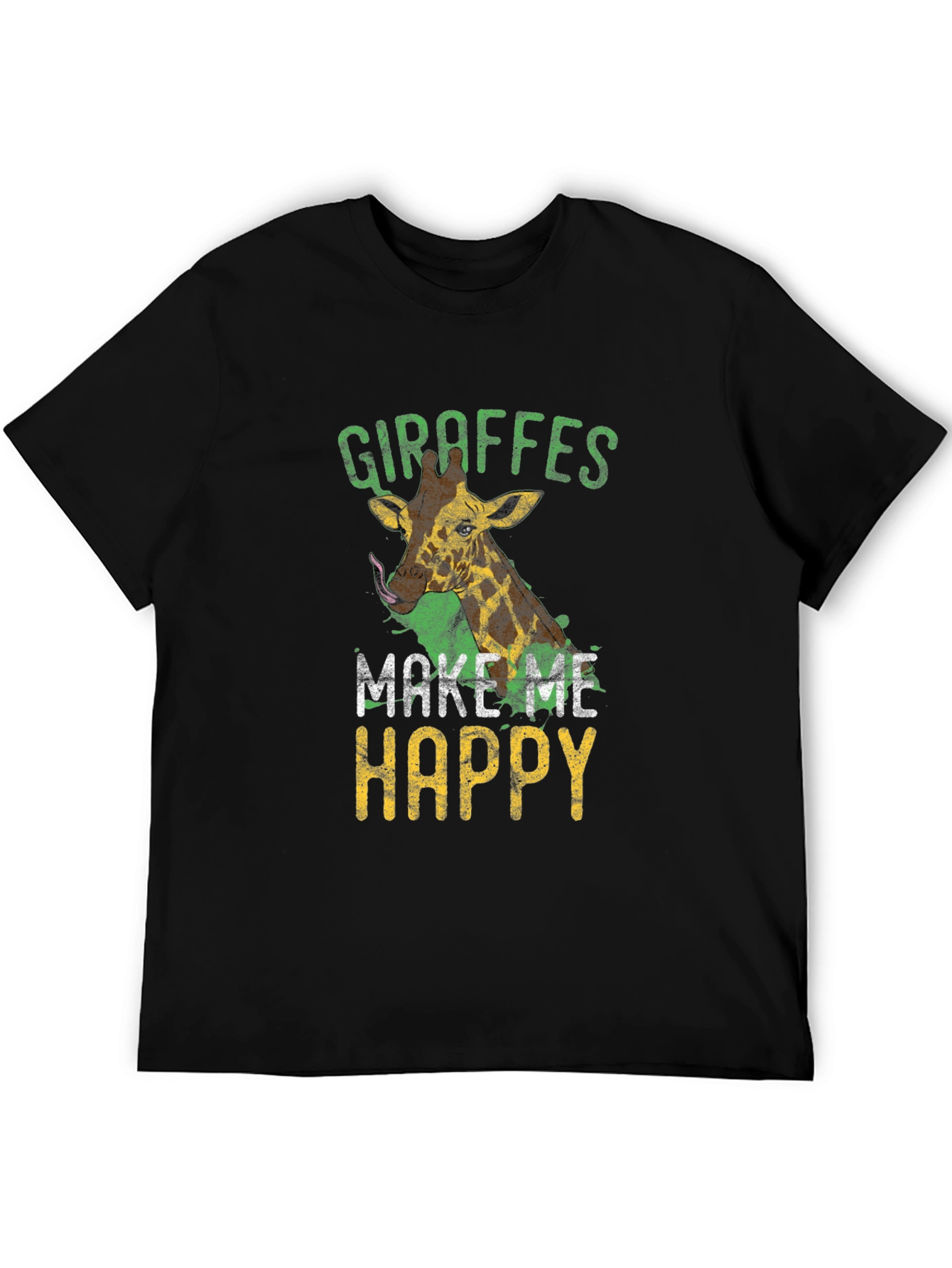 Giraffe Lover T-Shirt - Makes Me Happy