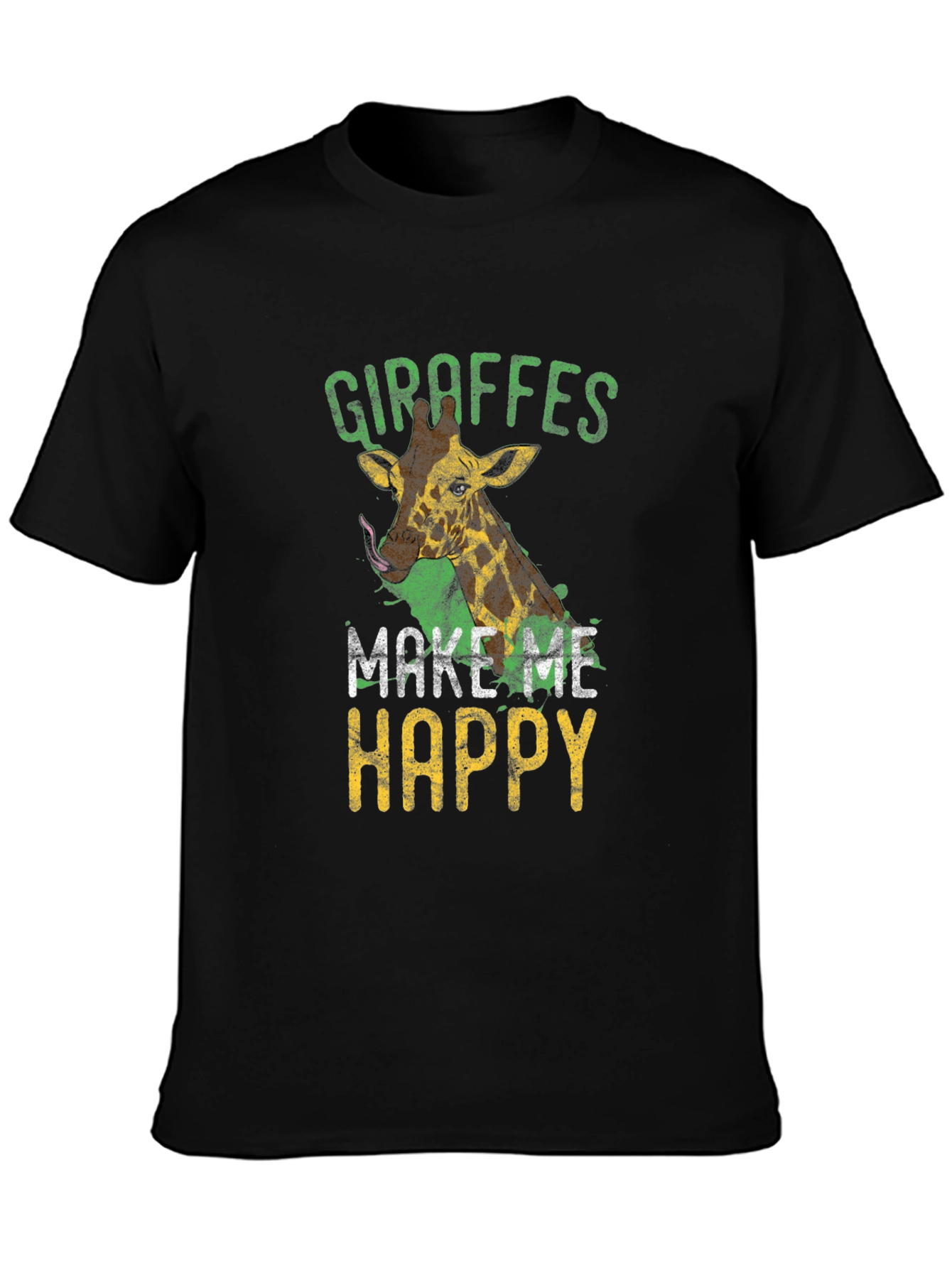Giraffe Lover T-Shirt - Makes Me Happy